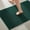 Dark Green, variant on Bathroom Runner Rugs, Long Bath Mat Runner Washable Thin Quick Dry Low Pile Bathroom Runner Rugs Non Slip, Dark Grey 16"x60"
