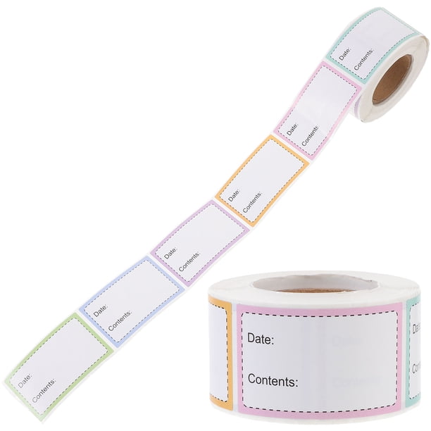HAMPPLIES De Etiquetas Adhesivas Removibles Para Frascos Y Contenedores De Alimentos Color Surtido