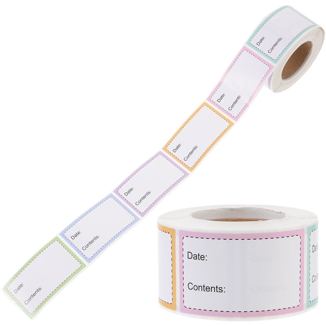 HAMPPLIES De Etiquetas Adhesivas Removibles Para Frascos Y Contenedores De Alimentos Color Surtido