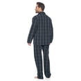 thumbnail image 4 of Ashford & Brooks Mens Woven Pajamas Long Pj Set, Black/Grey/White, XXL, 4 of 5