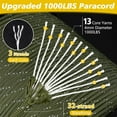 thumbnail image 5 of X XBEN Paracord Reflective 1000lb, 50/100/200/500/1000ft 4mm, 13 Strand Paracord Rope, Tactical Parachute Cord for Camping, Fishing, Clothesline, Hammock, Tent & Survival Bracelet, 5 of 6