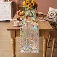 thumbnail image 2 of Happy Easter Bunny Table Runner 72 Inches Long Farmhouse Dress Scarves, Spring Floral Wooden Pink Plaid Dining Tablerunner for Coffee Table/Kitchen Island/Party Décor, 13" x 72", 2 of 8