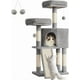 thumbnail image 2 of Feandrea Árbol de Gatos, Torre para Gatos, 115 cm, con 2 Plataformas, Gris Claro, 2 of 5