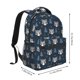 thumbnail image 2 of Easygdp Cute Christmas Tree Raccoon Mochila Ergonómica Versátil para Laptop - Múltiples Bolsillos, Correas Ajustables, Unisex para Escuela, Viajes y Actividades al Aire Libre-One Size, 2 of 5
