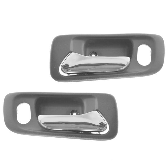 Door Handles Inside Interior Gray Front Left & Right Pair Set for Accord Odyssey DHA67545