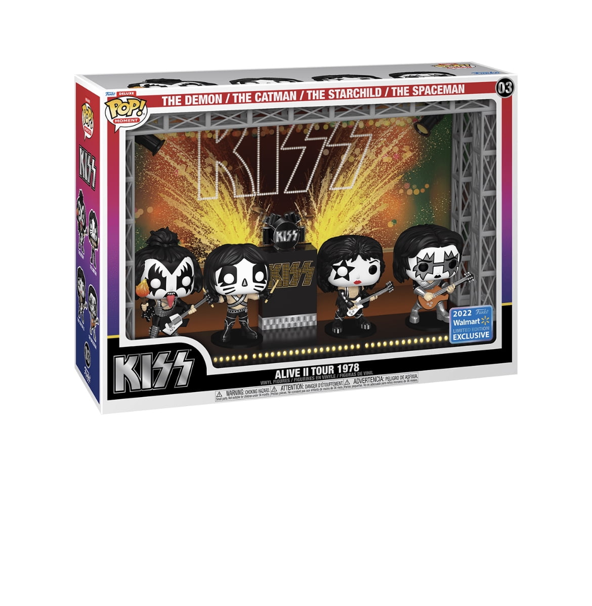 Funko Pop! Moment Deluxe: Kiss' Alive II Tour in 1978 Vinyl Figures (2022 Edition Walmart Exclusive) Walmart.com