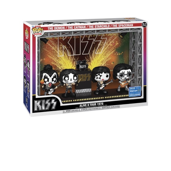Funko Pop! Moment Deluxe: Kiss’ Alive II Tour in 1978 Vinyl Figures (2022 Limited Edition Walmart Exclusive)