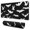 Halloween Bat Silhouettes, variant on Long Mouse Pads for Desk,Halloween Bats Moons and Eyes Desk Mats on Top Of Desks, Desk Mouse Pad Extra Large with 3mm Non-Slip Base and Stitched Edge for Gaming,Office,Work,Home 31.5"x11.8"
