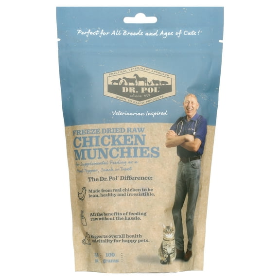 Dr. Pol Freeze Dried Munchies Chicken Cat Treat and Meal Topper
