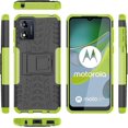 thumbnail image 3 of Pour Motorola Moto E13 Étui, Étui Hybride à Double Couche Robuste et Résistante avec Support Antichoc Compatible avec Motorola E13 (lime), 3 of 5