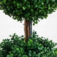 thumbnail image 7 of Nearly Natural Potted Triple Ball Boxwood Artificial Topiary Tree - 4', 7 of 7
