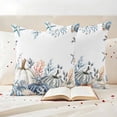 thumbnail image 3 of Blue Pumpkin Coastal Fall Outdoor Waterproof Pillow Covers, Thanksgiving Starfish Summer Beach Decorative Square Throw Pillowcase Sofa Cushion Sham for Patio/Couch/Chair, 24"x24" 2 Pack, 3 of 8