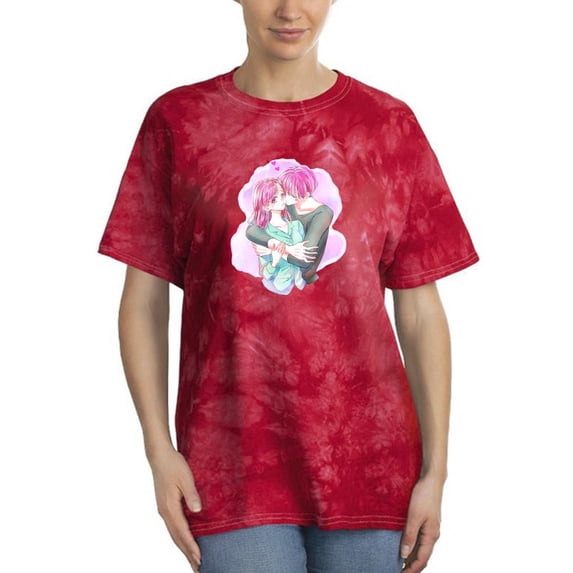 Manga Couple Shy Girlfriend Tie Dye Crystal Women -Image by Shutterstock, Female Large