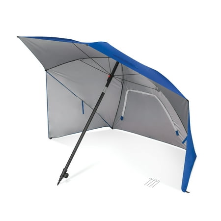 Blue Sport-Brella Ultra 8  Portable All-Weather and Sun Umbrella with Carry Bag