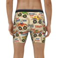 thumbnail image 4 of Salouo Animal Truck Pattern Men's Boxer Briefs, Soft & Breathable Underwear Elastic Waistband Briefs for Men,1-Pack, 4 of 7
