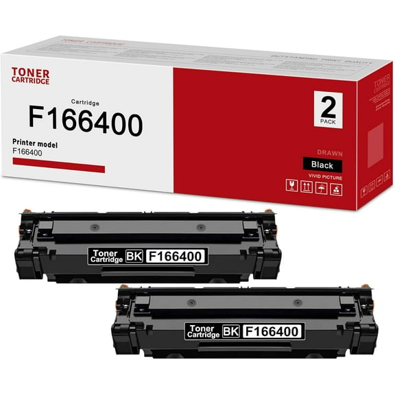 F166400 Toner Cartridge Replacement for Canon F166400 Cartridge Printer (2 Pack, Black)