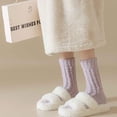 thumbnail image 4 of Monebena 4 Pairs Womens Fuzzy Socks with Exquisite Box Thicken Coral Velvet Winter Warm Slipper Floor Socks Cozy Soft Socks Fluffy Cute Christmas Stocking M01, 4 of 8