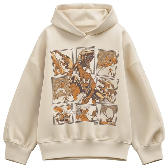 Spider-Man - Neutrals Oversized Fleece Hoodie Sweatshirt