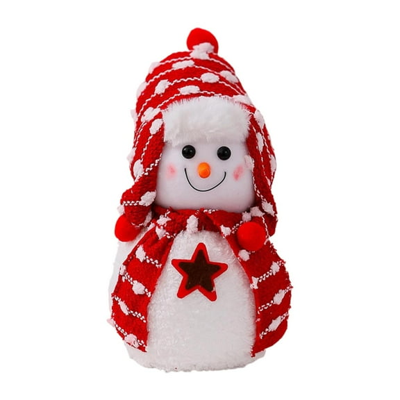 Pyaiiner Christmas Soft Snowman Plush Doll with Festive Design for Holiday Decor and Cozy Home Celebration