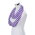 thumbnail image 2 of Soft Striped Infinity Loop Jersey Scarf, 2 of 3
