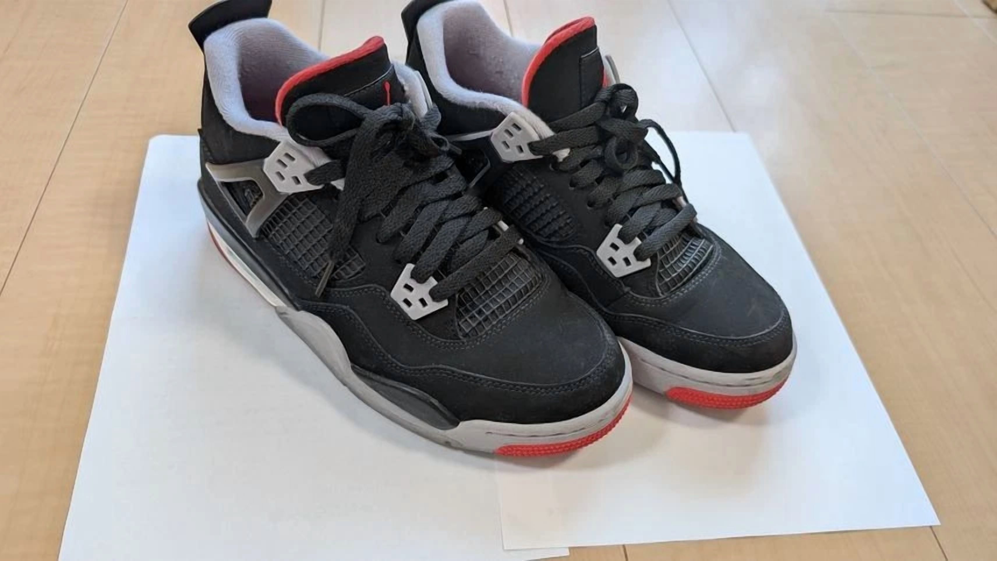 Men 6.0US Nike Gs Air Jordan 4 Retro Bred 2019 from JP - Walmart.ca