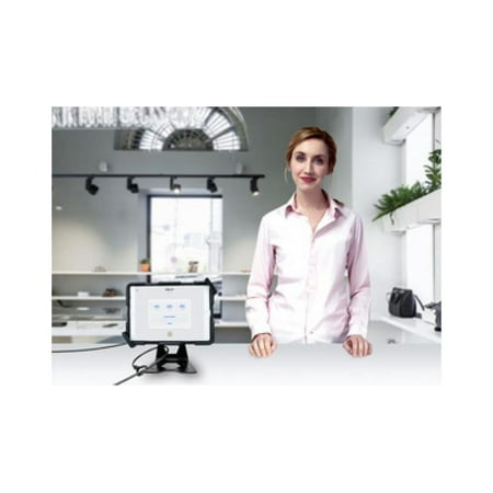 CTA Digital - Universal Case-Compatible Security Kiosk Stand for 7-Inch to 13-Inch Tablets