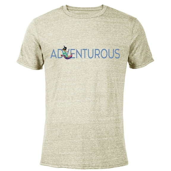 Disney Princess Jasmine Adventurous - Short Sleeve Blended T-Shirt for Adults - Customized-Yellow