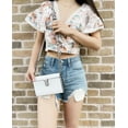 thumbnail image 4 of Michael Kors Medium Multifunction Phone Crossbody Bag Clutch Bright white, 4 of 4