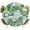 White, variant on Tropical Palm Leaves Round Tablecloth 36-44 Inch Round Fitted Table Cloth with Elastic Edge, Green Monstera Leaf Plants Summer Beige Waterproof Table Cover Protector for Outdoor Picnic Party Dining
