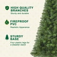 thumbnail image 5 of 6ft Unlit Artificial Christmas Tree with 490 Tips,PVC Full Branches,Classic Green Holiday Tree with 4-Leg Plastic Stand for Indoor Home Decoration,Green, 5 of 9