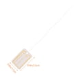 thumbnail image 2 of HONITANO 500Pcs Golden Rectangular Writable Jewelry Tags for Pricing Display Retail Use 1x0.7x0.04in, 2 of 8