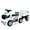 White, variant on OLAKIDS Kids Ride On Push Car, 2 in 1 Foot-to-Floor Sliding Truck with Detachable Trailer, Steering Wheel, Headlights, Music, Alarm Sound, Toy Walker Gift for Toddlers Age 1.5-3 Boys Girls