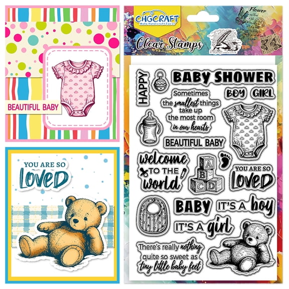 1 Sheet PVC Plastic Stamps for DIY Scrapbooking Photo Album Decorative ...