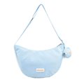 thumbnail image 1 of Sac Croissant pour Femmes en Forme de Demi-Lune pour École Voyage (Bleu), 1 of 10