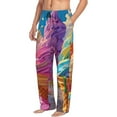thumbnail image 6 of Logiee Rainbow Melting Ice Cream Print Pajama Pants for Men,Men’s Pajama Bottoms,Mens PJ Pants with Pockets & Button Fly-3X-Large, 6 of 6