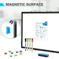 thumbnail image 5 of Magnetic Whiteboard Double-Sided Dry Erase Board, 36 X 24 Inches, Wall Mounted White Board with Pen Tray, Black Aluminium Frame, Includes 1 Eraser & 4 Markers & 8 Magnets, 5 of 8