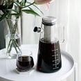 thumbnail image 3 of Airtight Cold Brew Iced Coffee Maker Pitcher 2 Liter/ 64 oz Iced Tea Maker with Spout Brewing Glass Carafe with Removable Stainless Steel Filter, 3 of 5