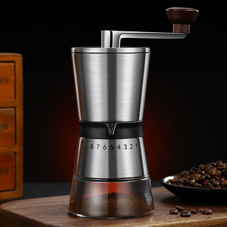 Peggybuy Manual Coffee Grinder Stainless Steel Spice Grinder