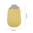 thumbnail image 4 of Unique Bargains Double-sided Gloves Bath Towel for bathroom 5.51"x9.06" 1 Pc Yellow, 4 of 6