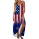 thumbnail image 2 of Vestido estampado de tirantes sin mangas de playa casual de verano para mujer Pompotops  qyievc1819, 2 of 4