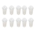 thumbnail image 1 of 100pcs 500ml Disposable Clear Plastic Cups With A Hole Dome Lids Comptiable With Tea Fruit Juice Milk Tea With Covers, 1 of 4