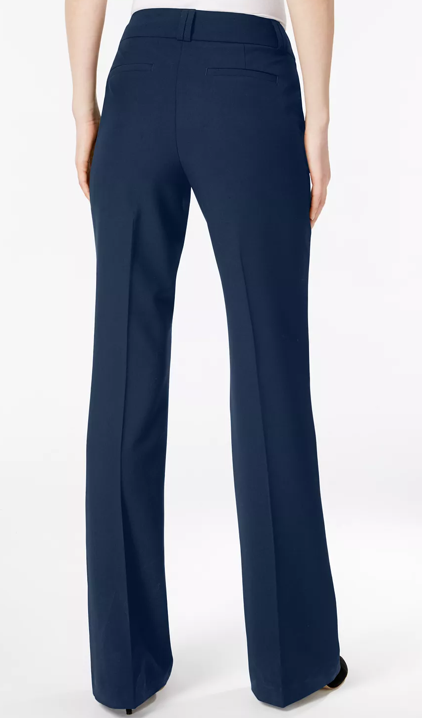 Alfani Womens Straight Leg Curvy Dress Pants - Walmart.com