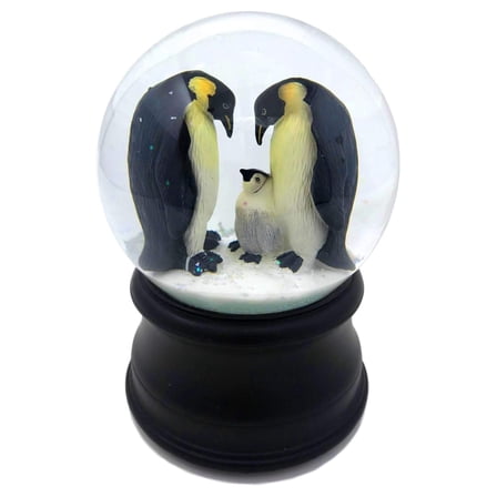 Penguin with Chick Snow Globe