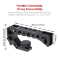 thumbnail image 4 of JLwin AF357 Universal Top Handel Camera Top Handgrip Aluminum Alloy with 4 Cold Shoe Mount Arca Swiss Mount 1/4in & 3/8in Threaded Holes Detachable 3/8in Screw Compatible with Camera Cage Sports, 4 of 7