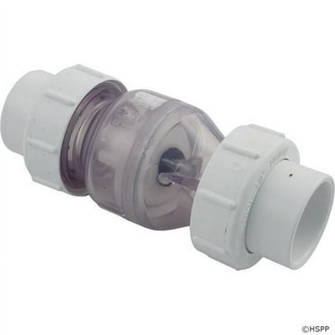 NDS 1700C15 1.5 in. Slip x Slip Valve with Union, Clear