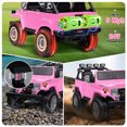 thumbnail image 5 of Toyota FJ40 24V Kids Ride on Car,Wisairt 2 Seater Battery Powered Electric Vehicle w/ Remote Control,Bluetooth,LED Lights(Pink), 5 of 11