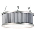 thumbnail image 3 of Maxim  Ruffle 3-Light Pendant, Weathered Zinc & Satin Nickel, 3 of 4