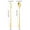 gold, variant on 304 Stainless Steel FOR LEAF Design Spoon Fork Set Long Handle Dessert Coffee