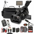 thumbnail image 1 of Panasonic AG-AC160 AVCCAM HD Camcorder – 22x Zoom Lens, 3MOS Sensor, Dual SD Card Slots, 1080p/60p Recording + 2x 128GB Memory Card + External Microphone + LED Light + 72" Tripod + More (Bundle), 1 of 7