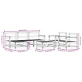 thumbnail image 4 of vidaXL 7 Piece Garden Lounge Set White Solid Wood Pine, 4 of 5